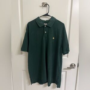 Men’s Brooks Brothers Original Fit Mesh Cotton Performance Polo in Dark Green XL